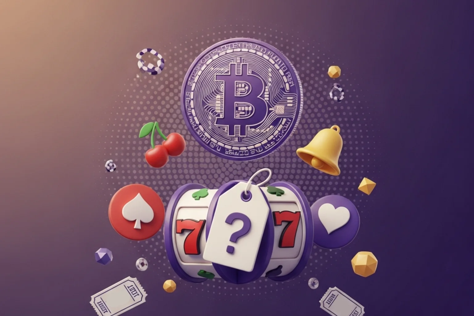 Ficha de casino translúcida flotando sin depósito previo, fondo blockchain