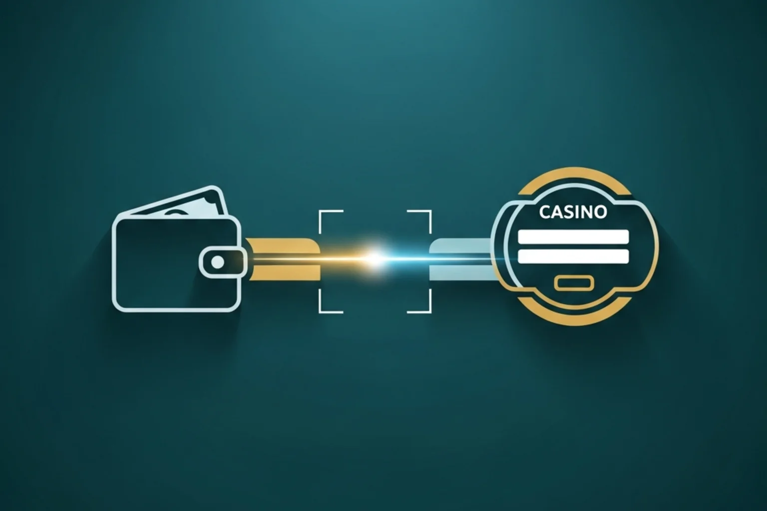 Flujo abstracto de pago directo entre wallet y plataforma sin formulario intermedio
